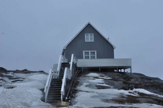 Residência na paisagem gelada de Nuuk, capital da Groelândia